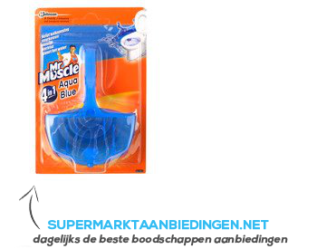 Mr Muscle Toiletblok aqua blue aanbieding