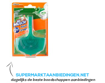 Mr Muscle Toiletblok aqua green aanbieding