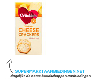 Mrs Crimbles Original cheese crackers glutenvrij