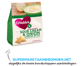 Mrs Crimbles Sour cream-onion cheese bites glutenvrij aanbieding