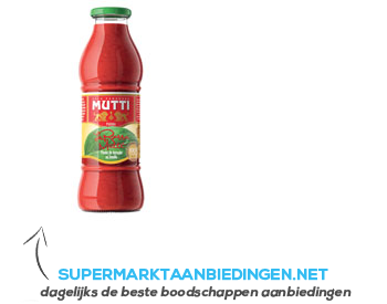 Mutti Gezeefde tomaten basilicum aanbieding