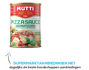 Mutti Pizzasaus aromatizzata aanbieding
