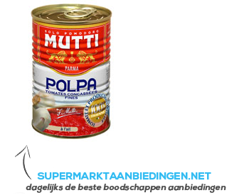 Mutti Polpa ‘a l’ail aanbieding