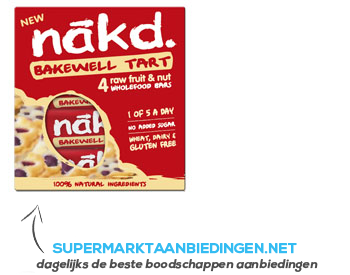 Nakd Bakewell tart aanbieding