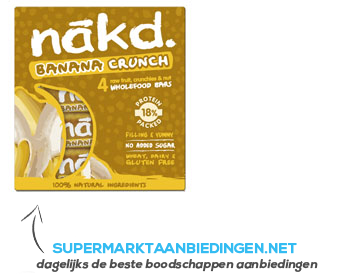 Nakd Banana crunch aanbieding