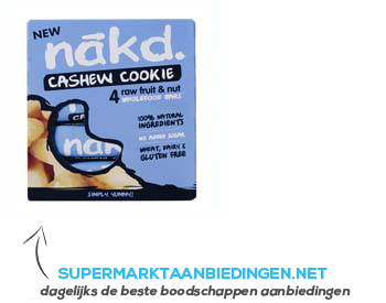 Nakd Cashew cookie aanbieding