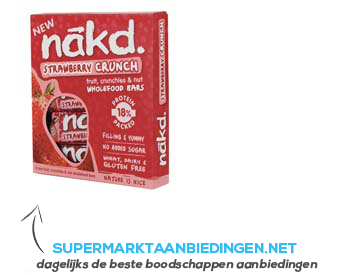 Nakd Strawberry crunch aanbieding