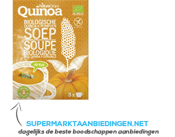 Nature Crops Biologische pompensoep met quinoa aanbieding