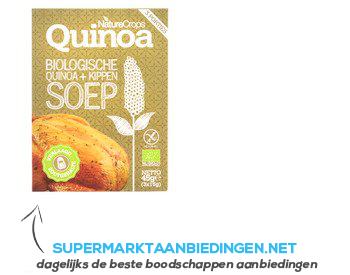 Nature Crops Quinoa chicken soup bio aanbieding