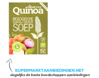 Nature Crops Quinoa vegetable soup bio aanbieding