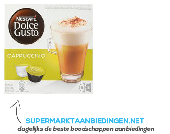 Nescafé Dolce Gusto cappuccino (8 kopjes) aanbieding