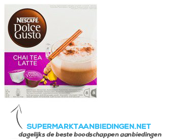 Nescafé Dolce Gusto chai tea latte (8 kopjes) aanbieding