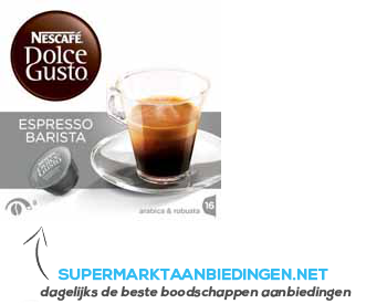 Nescafé Dolce Gusto espresso barista aanbieding