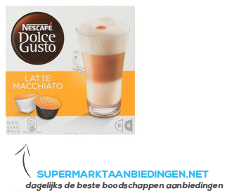 Nescafé Dolce Gusto latte macchiato (8 kopjes) aanbieding