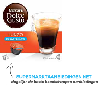 Nescafé Dolce Gusto lungo decaffeinato aanbieding