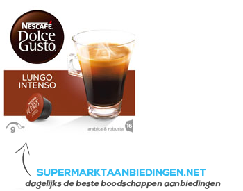 Nescafé Dolce gusto lungo intenso aanbieding