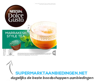 Nescafé Dolce gusto Marakech tea aanbieding