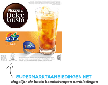 Nescafé Dolce Gusto Nestea peach aanbieding