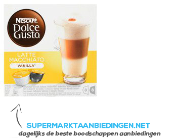 Nescafé Dolce Gusto vanilla macchiato (8 kopjes) aanbieding