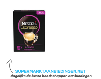 Nescafé Espresso intenso aanbieding