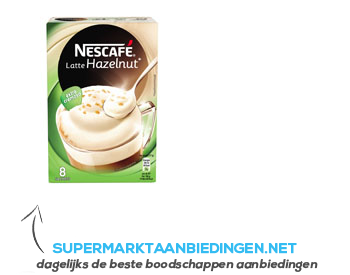 Nescafé Latte hazelnut aanbieding