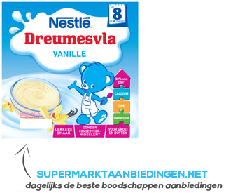 Nestlé Dreumesvla vanille 8 mnd aanbieding