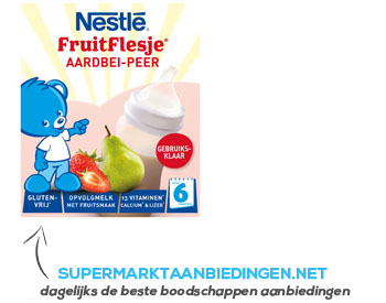 Nestlé Fruitflesje aardbei peer aanbieding