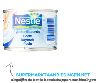 Nestlé Gesteriliseerde room aanbieding