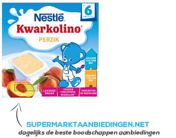 Nestlé Kwarkolino perzik aanbieding