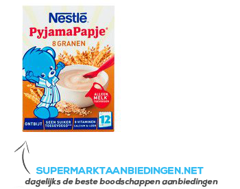 Nestlé Pyjamapapje 8 granen vanaf 12 mnd aanbieding