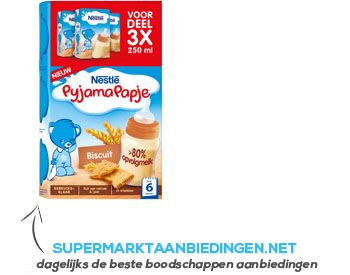 Nestlé Pyjamapapje biscuit aanbieding