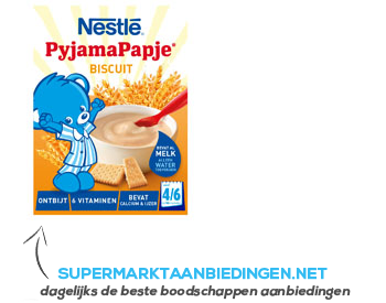 Nestlé Pyjamapapje biscuit vanaf 6 mnd aanbieding