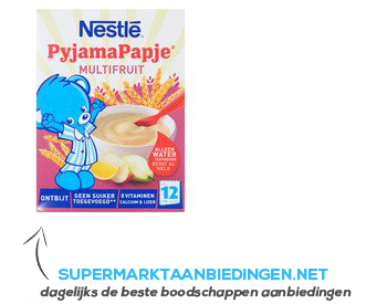 Nestlé Pyjamapapje fruit 12 mnd aanbieding