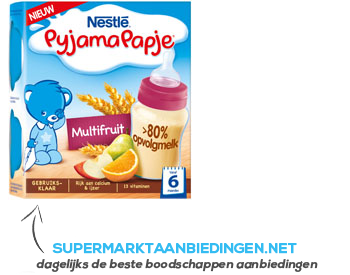 Nestlé Pyjamapapje multifruit 6mnd aanbieding