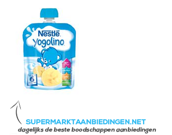 Nestlé Yogolino knijpzakje banaan aanbieding