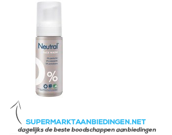 Neutral Parfumvrij face wash aanbieding