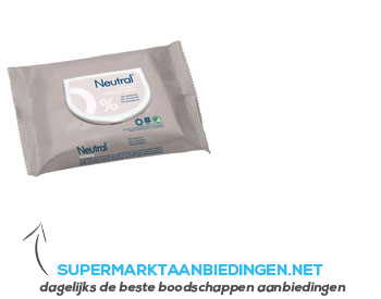 Neutral Parfumvrij make-up remover wipes aanbieding