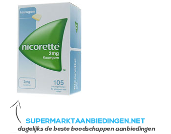 Nicorette Kauwgom classic 2 mg aanbieding