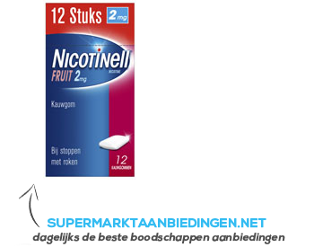 Nicotinell Fruit kauwgum aanbieding