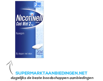 Nicotinell Kauwgom mint 2 mg aanbieding