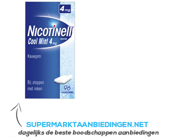 Nicotinell Kauwgom mint 4 mg aanbieding
