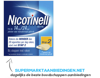 Nicotinell Nicotine pleisters 20 mg aanbieding