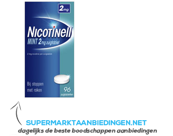 Nicotinell Zuigtabletten 2 mg aanbieding