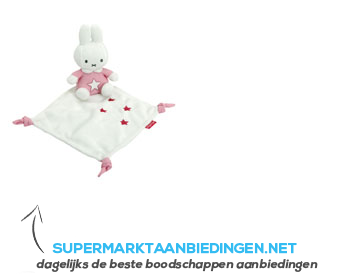 Nijntje Denim pink knuffeldoek aanbieding