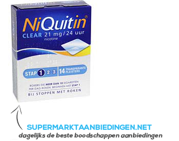 Niquitin Clear nr. 1 aanbieding