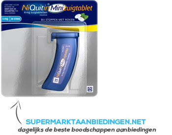 Niquitin Mini zuigtabletten 4 mg aanbieding