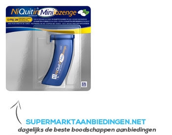 Niquitin Mini zuigtabletten aanbieding