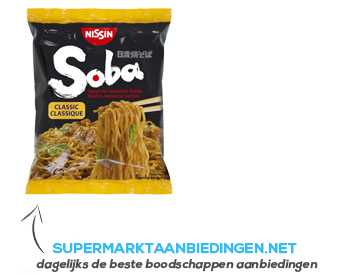 Nissin Soba classic noodles aanbieding