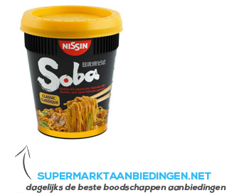 Nissin Soba classic noodles cup aanbieding