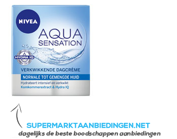 Nivea Aqua sensation verwikkende dagcrème aanbieding